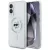 Karl Lagerfeld Button Choupette Head Printed Logo MagSafe Case Samsung Galaxy S25 Edge tok, fehér