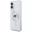 Karl Lagerfeld Button Choupette Head Printed Logo MagSafe Case Samsung Galaxy S25 Edge tok, fehér