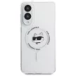 Karl Lagerfeld Button Choupette Head Printed Logo MagSafe Case Samsung Galaxy S25 Edge tok, fehér
