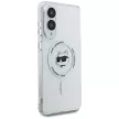 Karl Lagerfeld Button Choupette Head Printed Logo MagSafe Case Samsung Galaxy S25 Edge tok, fehér