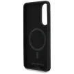 Karl Lagerfeld Silicone nauble Heads And Circle MagSafe case Samsung Galaxy S25 Edge tok, fekete