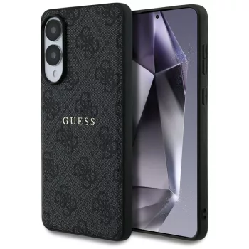   Guess Samsung Galaxy S25 Edge HC MAGSAFE PU 4G RING CLASSIC LOGO tok, fekete