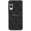 Guess Samsung Galaxy S25 Edge HC MAGSAFE PU 4G RING CLASSIC LOGO tok, fekete