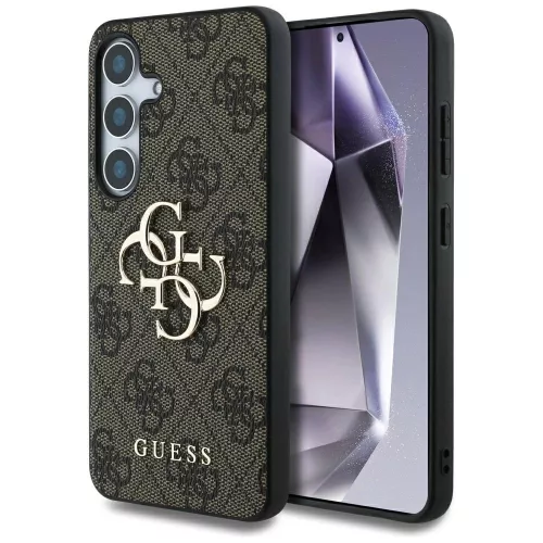 Guess Big 4G Logo Classic Logo Case Samsung Galaxy S25 Plus tok, barna