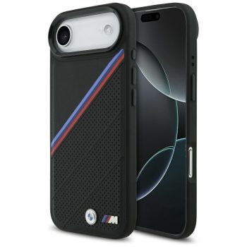 BMW M Tricolor Metal Logo MagSafe iPhone 17 Air tok, fekete