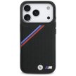 BMW M Tricolor Metal Logo MagSafe iPhone 17 Pro tok, fekete