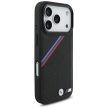 BMW M Tricolor Metal Logo MagSafe iPhone 17 Pro tok, fekete