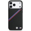 BMW M Tricolor Metal Logo MagSafe iPhone 17 Pro Max tok, fekete