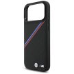BMW M Tricolor Metal Logo MagSafe iPhone 17 Pro Max tok, fekete