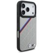 BMW M Tricolor Metal Logo MagSafe iPhone 17 Pro tok, szürke