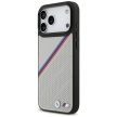 BMW M Tricolor Metal Logo MagSafe iPhone 17 Pro Max tok, szürke