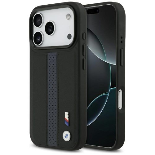 BMW M Perforated Stripe Logo MagSafe Case iPhone 17 Pro tok, kék