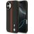 BMW case IPHONE 17 MagSafe BMHMP17S25PCPSKR (PU Perfotated Stripe Logo) tok, piros