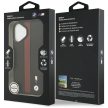 BMW case IPHONE 17 MagSafe BMHMP17S25PCPSKR (PU Perfotated Stripe Logo) tok, piros