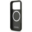BMW case IPHONE 17 Pro MagSafe BMHMP17L25PFWSMK (PU FW Metal Logo) tok, fekete
