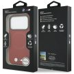 BMW case IPHONE 17 Pro MagSafe BMHMP17L25PFWSMR (PU FW Metal Logo) tok, piros