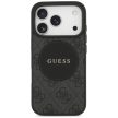 Guess 4G Circle Classic Logo MagSafe iPhone 17 Pro tok, fekete