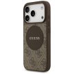 Guess 4G Circle Classic Logo MagSafe iPhone 17 Pro tok, barna