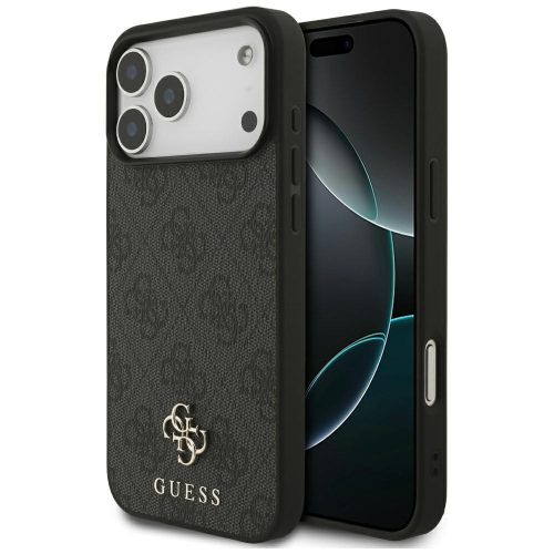Guess 4G Small Classic Logo MagSafe case iPhone 17 Pro Max tok, fekete