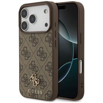   Guess 4G Small Classic Logo MagSafe case iPhone 17 Pro tok, barna