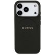 Guess Grained Ring MagSafe case iPhone 17 Pro tok, fekete