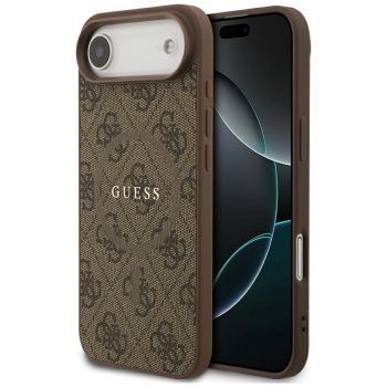   GUESS iPhone 17 Air MagSafe GUHMP17MG4GFRW (PU 4G Ring Classic Logo) tok, barna