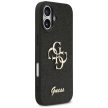 Guess Fixed Glitter Big 4G case iPhone 17 tok, fekete