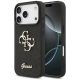 Guess Fixed Glitter Big 4G case iPhone 17 Pro tok, fekete