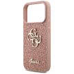 Guess Fixed Glitter Big 4G Case iPhone 17 Pro tok, rózsaszín