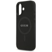 Guess Saffiano Classic Logo MagSafe Case iPhone 17 tok, fekete