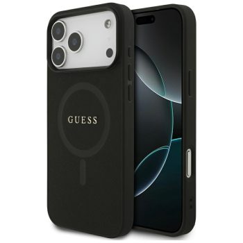   Guess Saffiano Classic Logo MagSafe Case iPhone 17 Pro Max tok, fekete