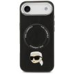 KARL LAGERFELD iPhone 17 Air MagSafe KLHMP17MPSMLRKLK (PU Karl Pin) tok, fekete