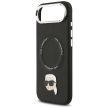 KARL LAGERFELD iPhone 17 Air MagSafe KLHMP17MPSMLRKLK (PU Karl Pin) tok, fekete