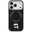 KARL LAGERFELD case IPHONE 17 Pro MagSafe KLHMP17LPSMLRKLK (PU Karl Pin) tok, fekete