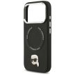 KARL LAGERFELD case IPHONE 17 Pro MagSafe KLHMP17LPSMLRKLK (PU Karl Pin) tok, fekete
