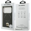 KARL LAGERFELD case IPHONE 17 Pro MagSafe KLHMP17LPSMLRKLK (PU Karl Pin) tok, fekete