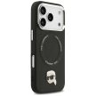 KARL LAGERFELD case IPHONE 17 Pro Max MagSafe KLHMP17XPSMLRKLK (PU Karl Pin) tok, fekete