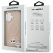 Karl Lagerfeld Choupette Pin MagSafe Case iPhone 17 tok, rózsaszín
