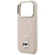 Karl Lagerfeld Choupette Pin MagSafe Case iPhone 17 Pro Max tok, rózsaszín