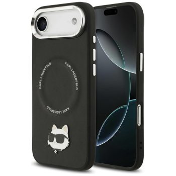   KARL LAGERFELD case IPHONE 17 Air MagSafe KLHMP17MPSMLRCHK (PU Choupette Pin) tok, fekete