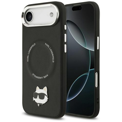 KARL LAGERFELD case IPHONE 17 Air MagSafe KLHMP17MPSMLRCHK (PU Choupette Pin) tok, fekete