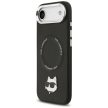 KARL LAGERFELD case IPHONE 17 Air MagSafe KLHMP17MPSMLRCHK (PU Choupette Pin) tok, fekete