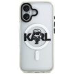 Karl Lagerfeld IML Karl Sketch Logo MagSafe Case iPhone 17 tok, átlátszó