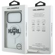 Karl Lagerfeld IML Karl Sketch Logo MagSafe Case iPhone 17 Pro tok, átlátszó