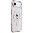 Karl Lagerfeld IML Choupette Sketch Logo MagSafe iPhone 17 Air tok, rózsaszín