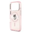 KARL LAGERFELD iPhone 17 Pro MagSafe KLHMP17LHGCHGKBP (IML Choupette Sketch Logo) tok, rózsaszín