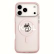 KARL LAGERFELD iPhone 17 Pro Max MagSafe KLHMP17XHGCHGKBP (IML Choupette Sketch Logo) tok, rózsaszín