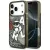 Karl Lagerfeld Liquid Glitter Choupette Logo MagSafe iPhone 17 Pro tok, fekete