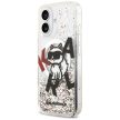Karl Lagerfeld Liquid Glitter Choupette Logo MagSafe iPhone 17 tok, színes