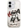 Karl Lagerfeld Liquid Glitter Choupette Logo MagSafe iPhone 17 tok, színes